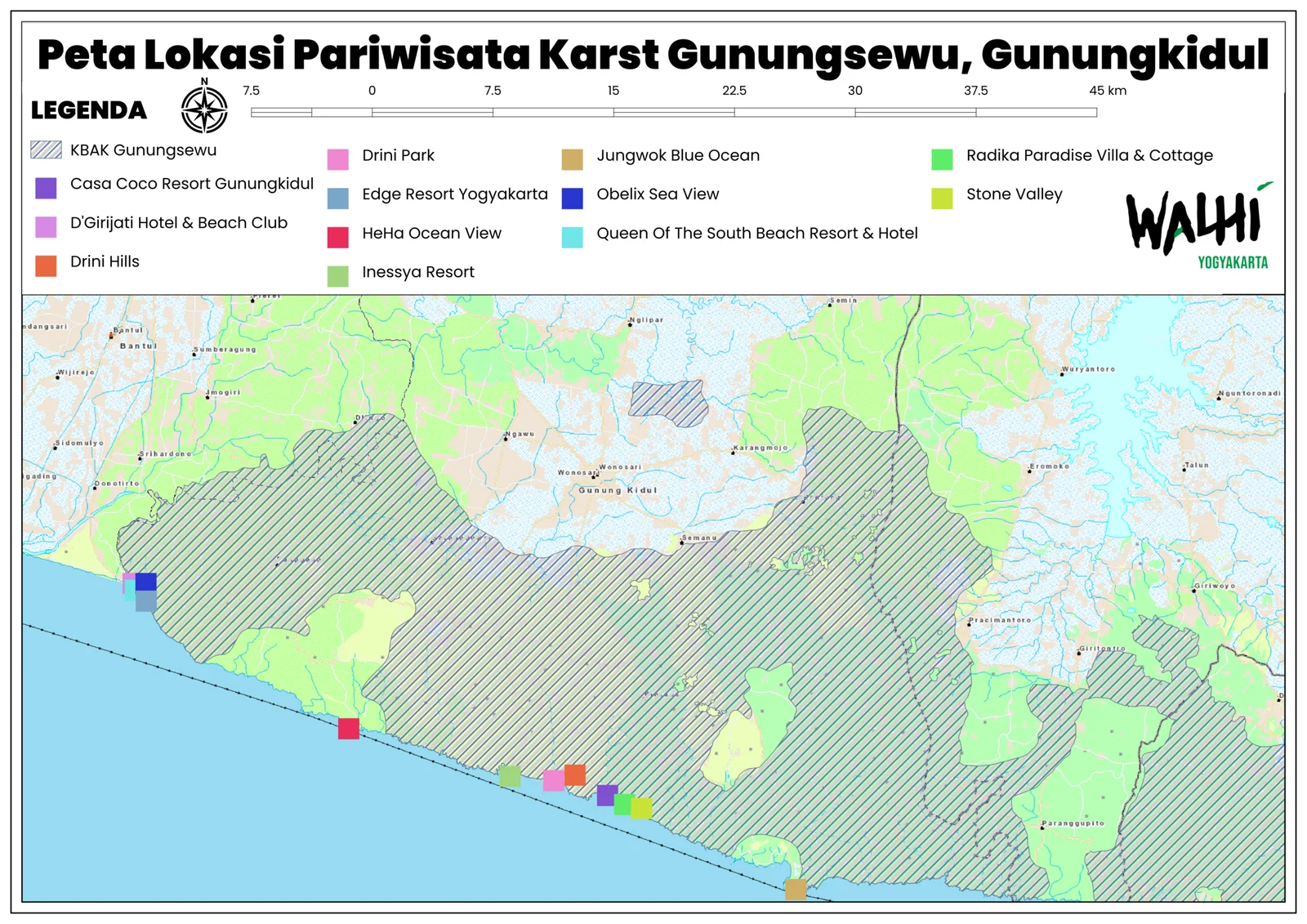 13 Korporasi Industri Pariwisata Ubah 34,46 Hektar KBAK Gunungsewu dan Ancam Ketersediaan Air di Gunungkidul